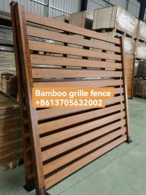 Bamboo grille fence 0019