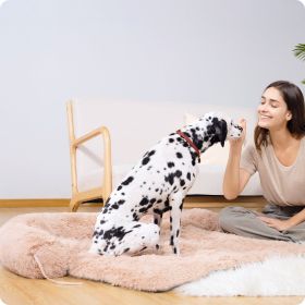 Dog Bed Large Sized Dog, Fluffy Dog Bed Couch Cover, Calming Large Dog Bed, Washable Dog Mat for Furniture Protector,Perfect for Small