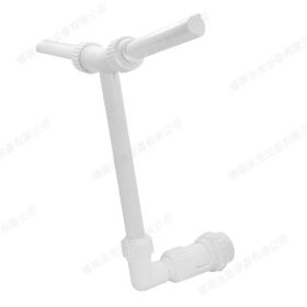 Waterfall Swimming Pool Fountain Fish Pond Waterfall Fountain Adjustable Pool Decoration Cooling Spray For Yard (Color: double head, Ships From: China)